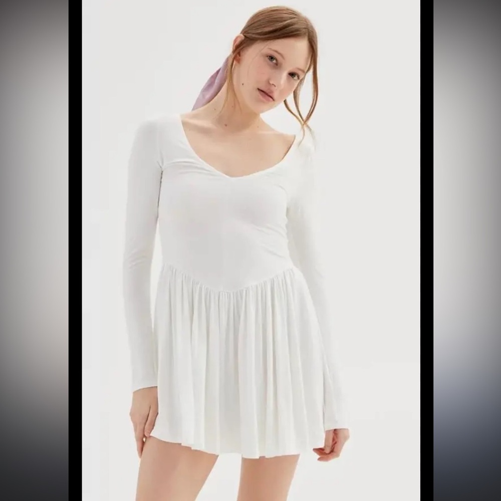 Urban Outfitters white ballerina mini dress